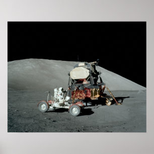 Apollo 17 Lunar enhet & Lunar Rovingfordon Poster