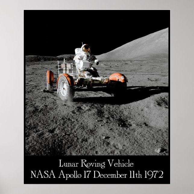 Apollo 17 Lunar Fordon Poster (Framsidan)