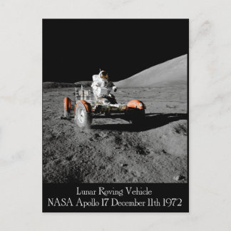 Apollo 17 Lunar Fordon vykort