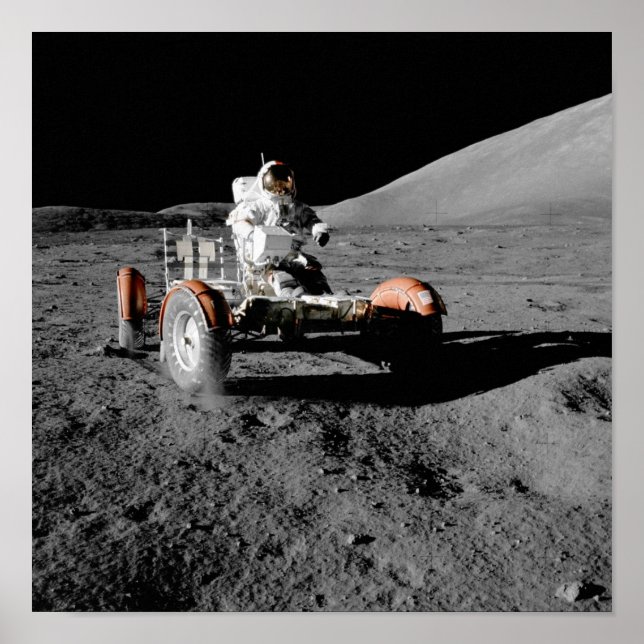 Apollo 17 Lunar Rover Poster (Framsidan)