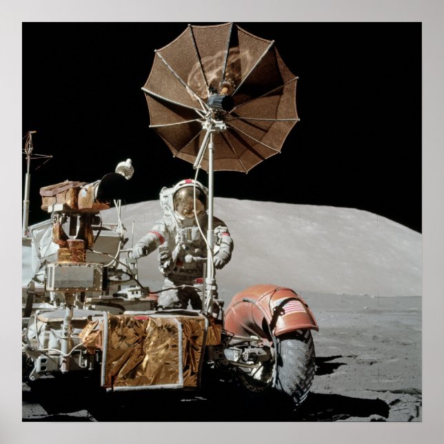 Apollo 17 Lunar Roving Fordon Poster (Framsidan)