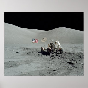 Apollo 17 Lunar Roving Fordon Poster
