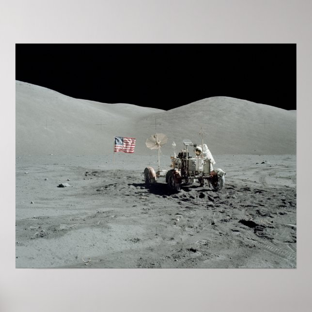 Apollo 17 Lunar Roving Fordon Poster (Framsidan)