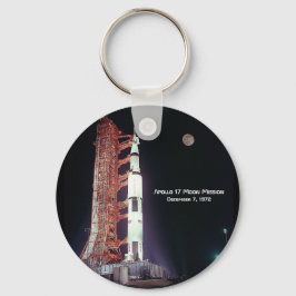 Apollo 17 Måne Uppdrag Nyckelring