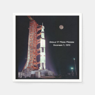 Apollo 17 Måne Uppdrag Pappersservett