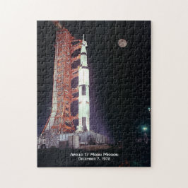 Apollo 17 Måne Uppdrag Poster Pussel