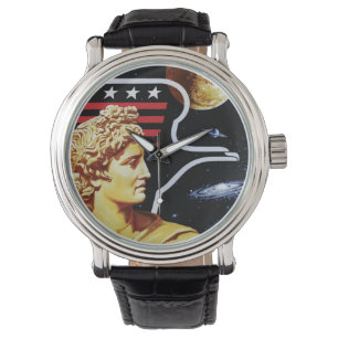 Apollo 17 NASA-uppdragets lapp-logo Armbandsur