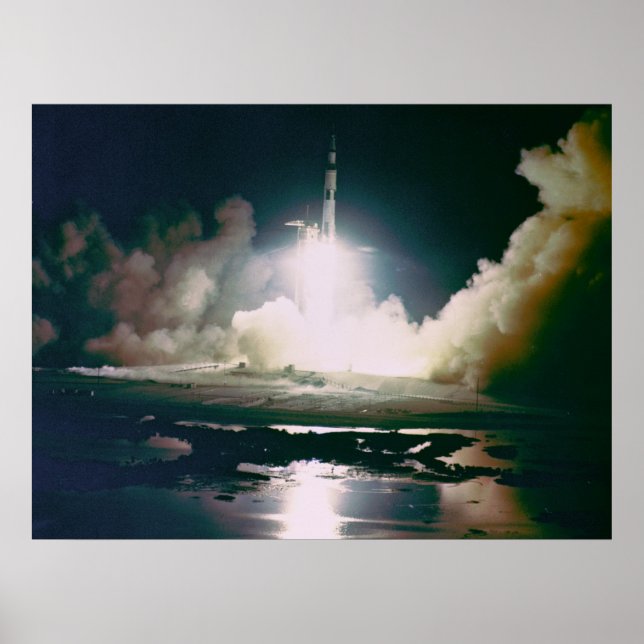 Apollo 17 Nattstart Poster (Framsidan)