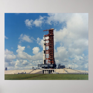 Apollo 17 på lanseringspadden poster