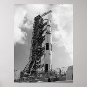 Apollo 17 på lanseringspadden poster