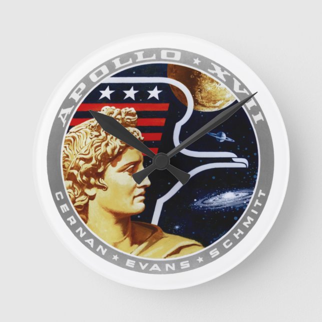 Apollo 17 rund klocka (Framsida)