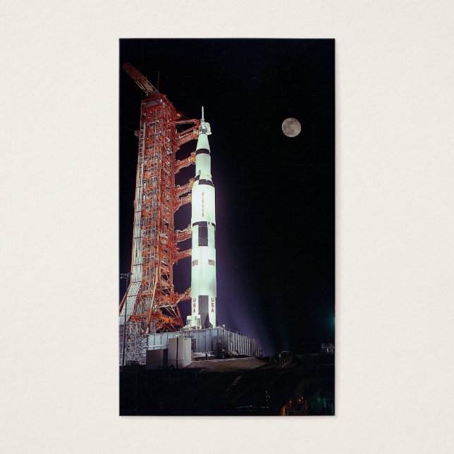 APOLLO 17 (rymdprogram uppdrag lansering) ~.jpg Visitkort (Framsidan)