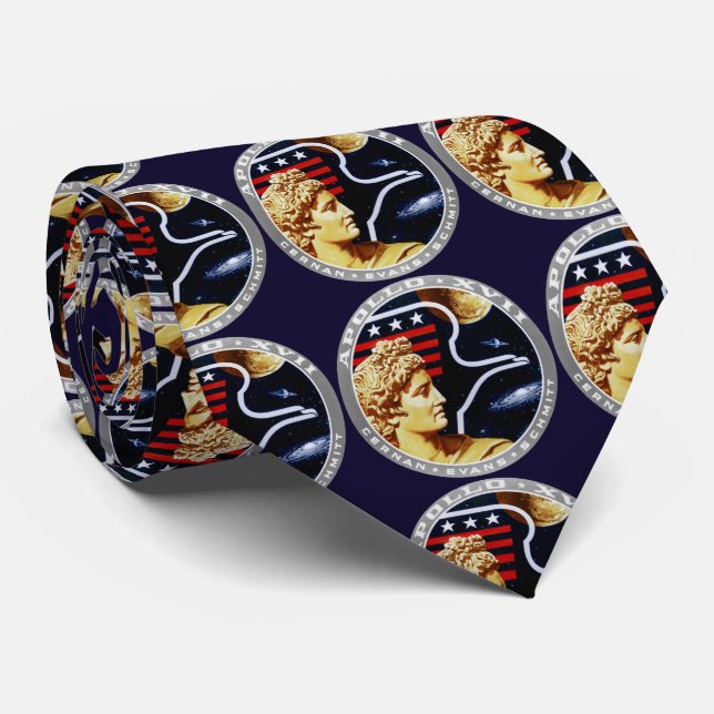 Apollo 17 Space Uppdrag 1972 Insignia Slips (Rullad)