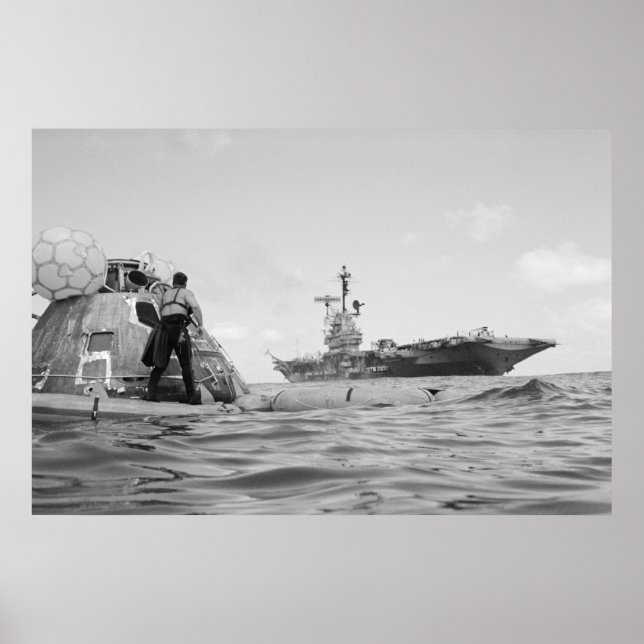 Apollo 17 Splashdown & Recovery Poster (Framsidan)