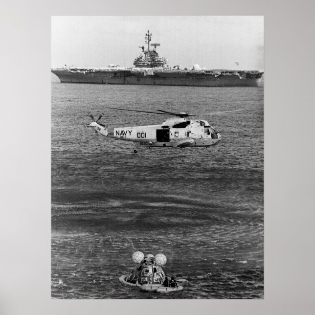Apollo 17 Splashdown & Recovery Poster (Framsidan)