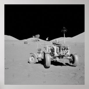 Apollo 17 Taurus-Littrow Landningsplats Poster