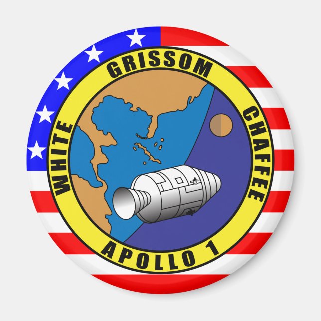 Apollo 1 magnet (Framsidan)
