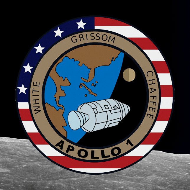 Apollo 1 Uppdragslapp Logotyp Tröja (Skapare uppladdad)