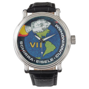 Apollo 7 NASA Uppdragslogotyp Armbandsur