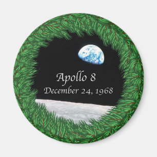 Apollo 8 jul Kväll Måne Uppdrag Magnet