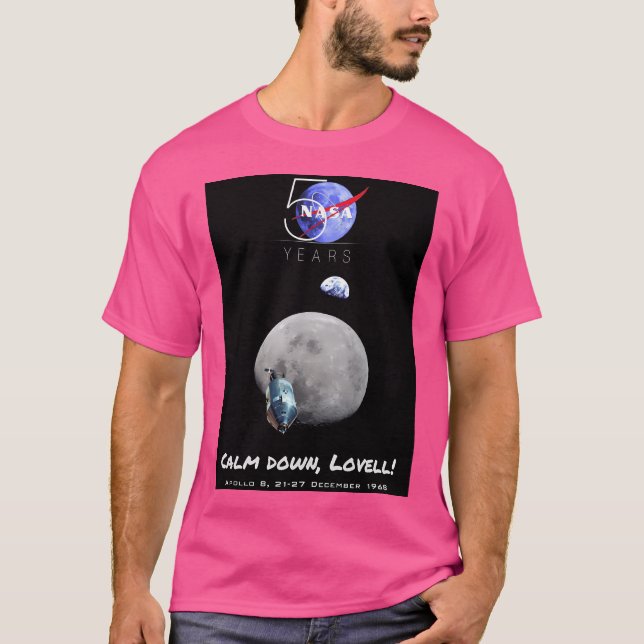Apollo 8 Lugn ner - 50:e årsdagen T Shirt (Framsida)