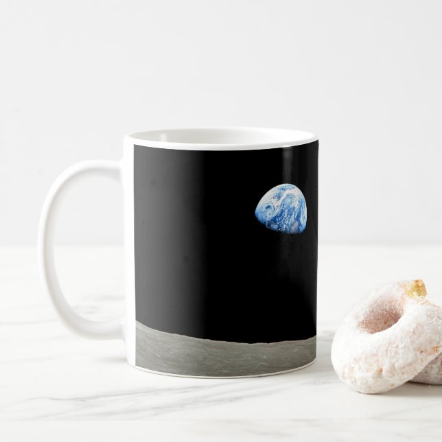 Apollo 8 Lunar Earthrise 50-årsdagen Kaffemugg (Med munk)