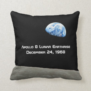 Apollo 8 Lunar Earthrise 50-årsdagen Kudde