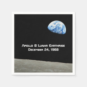 Apollo 8 Lunar Earthrise 50-årsdagen Pappersservett
