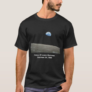 Apollo 8 Lunar Earthrise 50-årsdagen T Shirt
