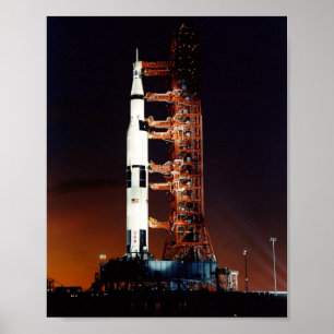 Apollo 8 om lanseringspadden poster