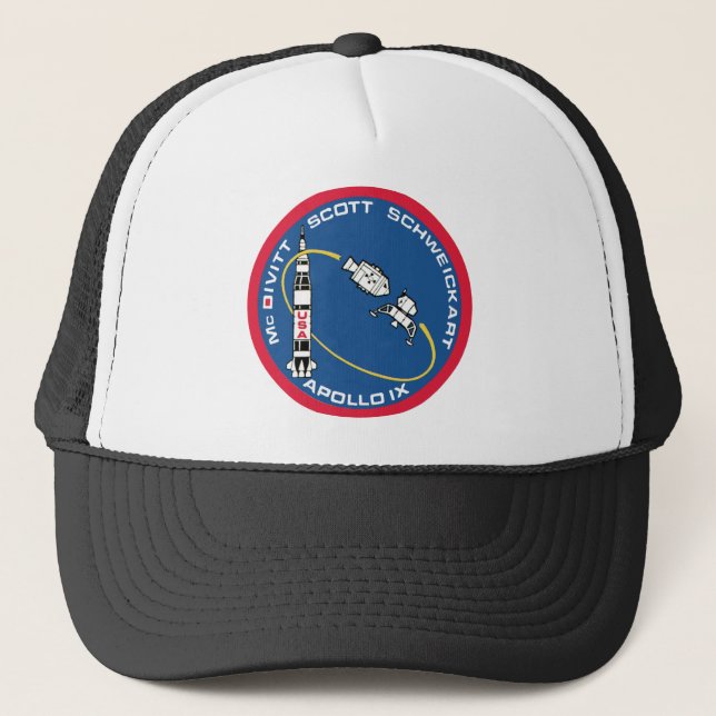 Apollo 9: McDivitt, Scott & Schweickart Truckerkeps (Framsida)