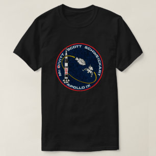 Apollo 9 NASA-uppdragslapp Logotyp Tee