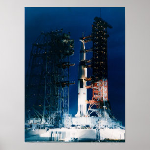Apollo 9 om lanseringspadden poster