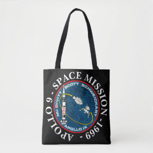 Apollo 9 Space Uppdrag 1969 Insignia Tygkasse