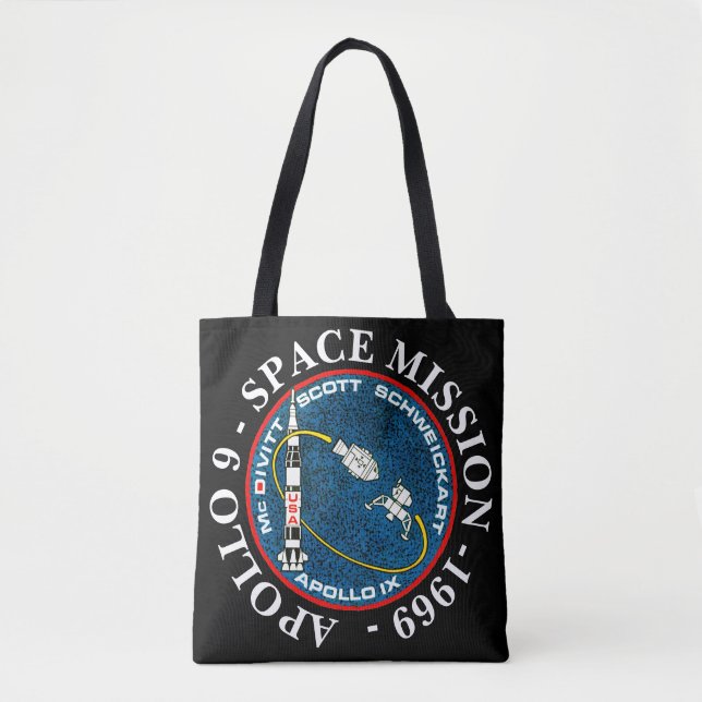 Apollo 9 Space Uppdrag 1969 Insignia Tygkasse (Framsida)