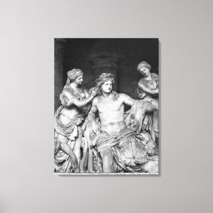Apollo ansade vid nymphs i dungen av canvastryck