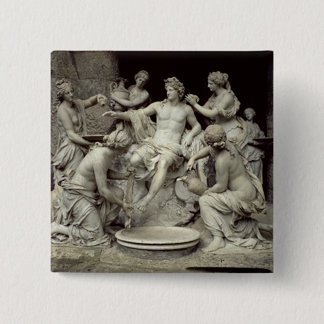 Apollo ansade vid nymphsna, påtänkta för groten knapp (Framsida)