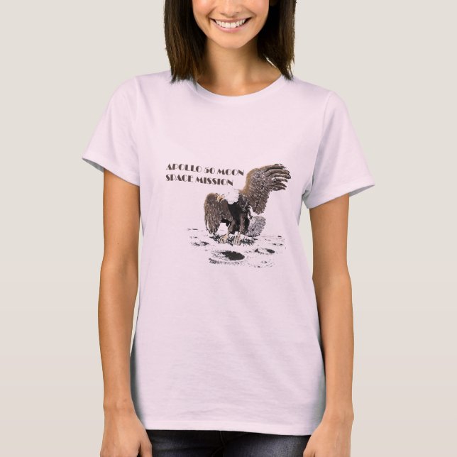 Apollo beskickning - måne. 1969-2019. t shirt (Framsida)