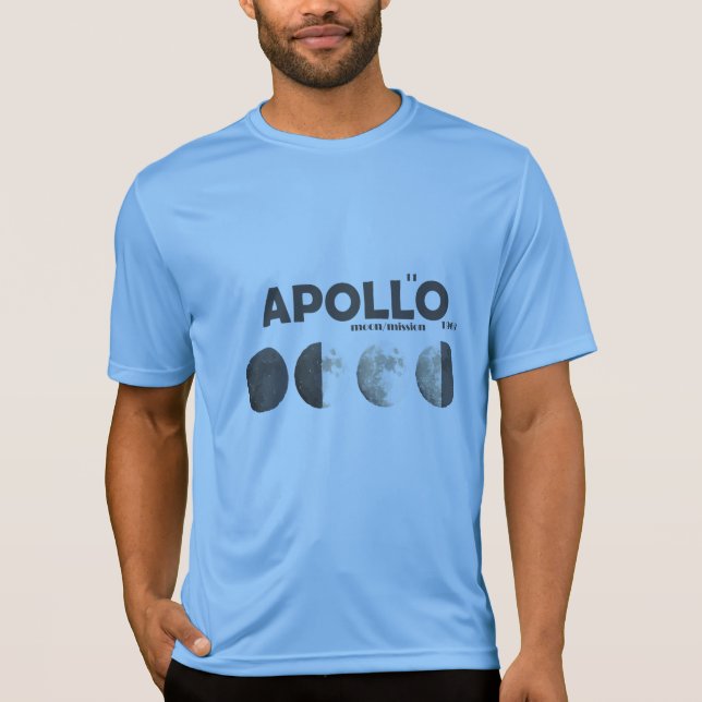 Apollo beskickning - måne, 1969-2019 t shirt (Framsida)