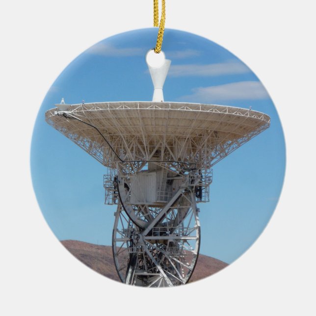 Apollo Deep Space Dish Antenna Julgransprydnad Keramik (Framsidan)