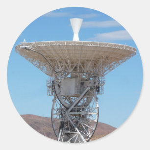 Apollo Deep Space Dish Antenna Runt Klistermärke