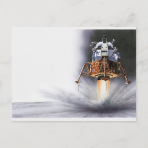 Apollo Eagle Lunar Module Vykort