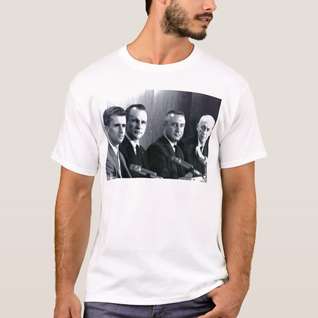 Apollo en rymdprogrampersonaler t-shirt (Framsida)