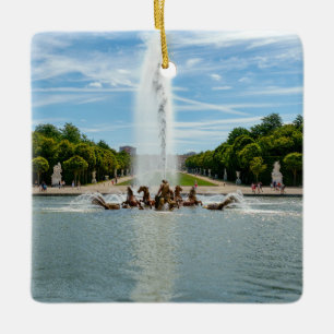 Apollo-Fontän i Versailles trädgårdar Julgransprydnad Keramik