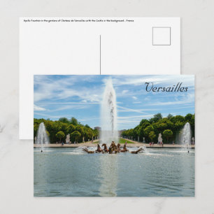 Apollo-Fontän i Versailles trädgårdar Vykort
