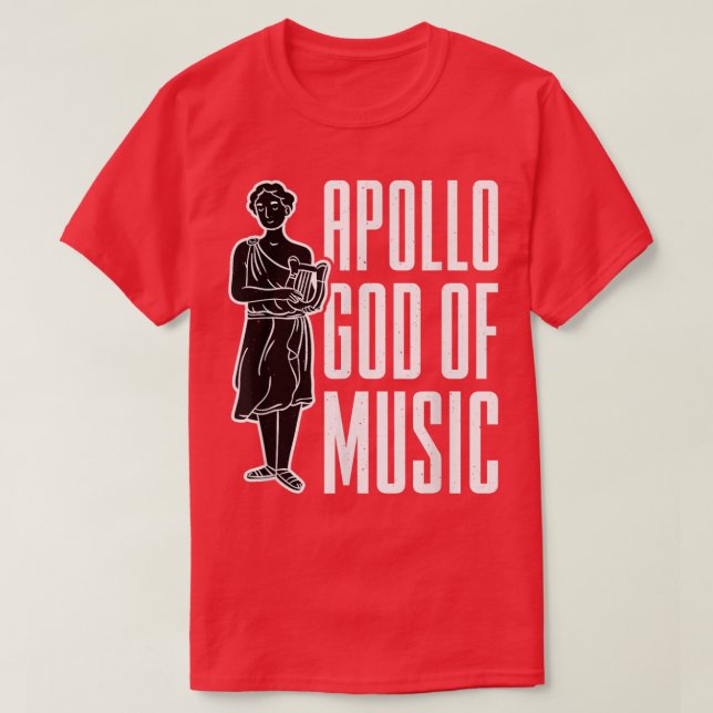 Apollo God Music Grekiska Gud Apollo Grekiska Myth T Shirt (Design framsida)