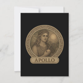 Apollo Gud of Light Postcard Vykort