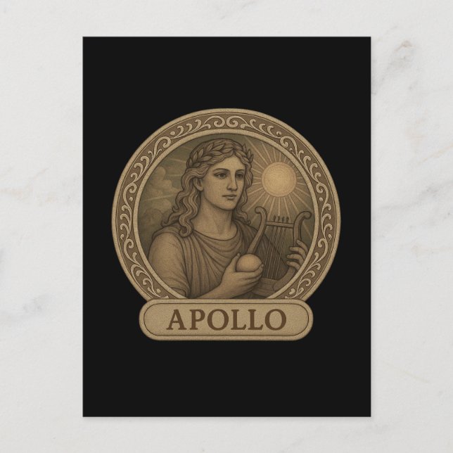 Apollo Gud of Light Postcard Vykort (Framsida)