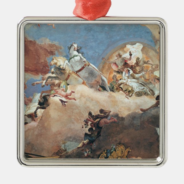 Apollo i hans soltriumfvagn som kör Beatrice mig Julgransprydnad Metall (Framsidan)