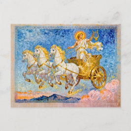 Apollo in Sun Chariot Holding a Golden Harp Vykort